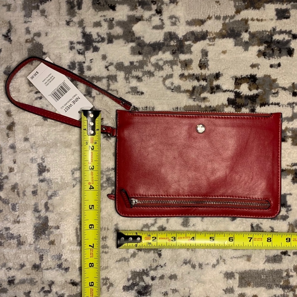 Red Nine West Wristlet
